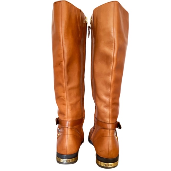 Ralph Lauren Jakayla English Tan Brown Leather Riding Boots size 8 - Picture 4 of 9